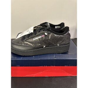 NIB Rare Reebok Club C 85 X U Tennis-Tear Away-Low Sneaker Shoe Black-Women 5.5